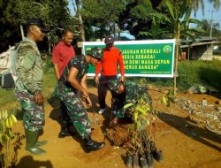Cegah Pemanasan Global, TNI AD Tanam Pohon Bersama Masyarakat