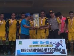 Yohanis Apresiasi Penyelenggaraan Turnamen Olahraga di Sabang Mawang Barat