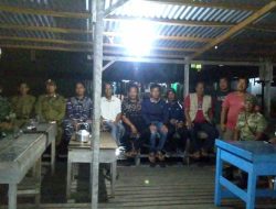 Pelda Susilo bersama Sekcam Bunguran Barat Cek Pengamanan Pemilu 2019 di Sedanau
