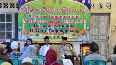 Kapolres Tanjungpinang Gelar Buka Puasa Bersama Pemulung