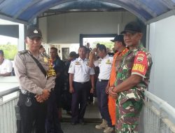 Babinsa Binjai Ikut Laksanakan Pengamanan Arus Mudik Ranai-Sedanau