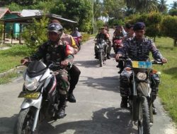 Jaga Kamtibmas, Koramil 05/Midai Gelar Apel dan Patroli Gabungan bersama POLRI