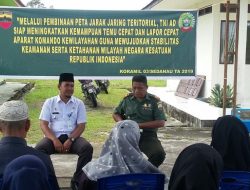 Wujudkan Stabilitas Keamanan, Koramil 03/Sedanau Gelar Peta Jarak Jaring di Binjai