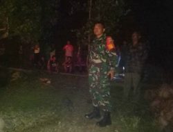 Babinsa Tanjung Kumbik Ikut Pantau Rumah Warga Binaannya yang Terbakar