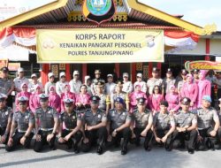 Personil dan PNS Polres Tanjungpinang Naik Pangkat