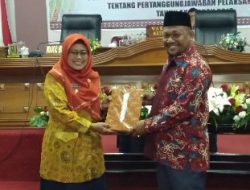 Melalui Sidang Paripurna, Wabup Ngesti Sampaikan PPA Natuna TA 2018 kepada DPRD