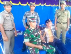 Babinsa Tanjung Kumbik Ikut Amankan Laga PS Pengadah vs Batu Bayan