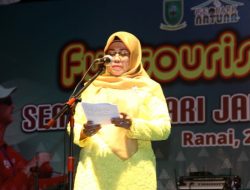 Ngesti “Sentil” Disparbud, pada Peringatan HUT Kota Ranai ke 148