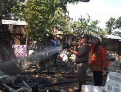 Diduga Sisa Pembakaran Kabel Bekas Pemicu Rumah Ramli Terbakar