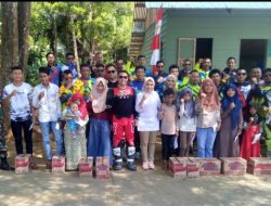 Resmikan Pos Babinsa, Dandim 0318/Natuna Santuni Anak Yatim di Kelarik