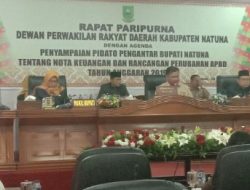 RAPBD-P Natuna TA 2019 Meningkat Sebesar Rp 1,31 Triliun