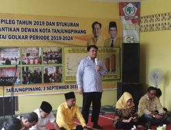 Kursi Bertambah dan Suara Naik, Golkar Tanjungpinang Gelar Syukuran