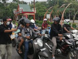 IWO Tanjungpinang Bagikan Masker ke Pengendara Kendaraan