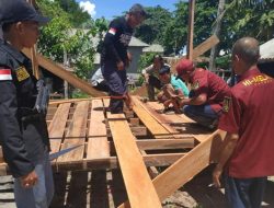 Bersama Polres Natuna, Hi Melaya Bangunkan Rumah Janda Berusia 102 Tahun