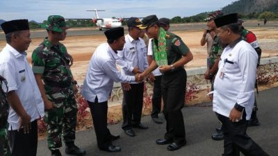 Tinjau TMMD Wilayah Kodim 0318/Natuna, Tim Wasev TMMD ke-106 Kunker ke KKA