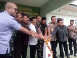 Santos Apresiasi Diresmikannya Pos Koramil 02 Gunung Kijang