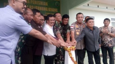 Santos Apresiasi Diresmikannya Pos Koramil 02 Gunung Kijang