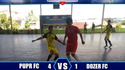 Menang Telak dari Dozer FC, PUPR FC Melaju ke Final AFK Cup 1