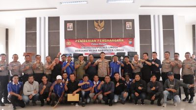 Tiga Organisasi Pers dan Media Dapat Penghargaan dari Polres Lingga