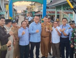 Koramil 03/Sedanau Ikut Kawal Kunjungan Menteri KP di Perbatasan