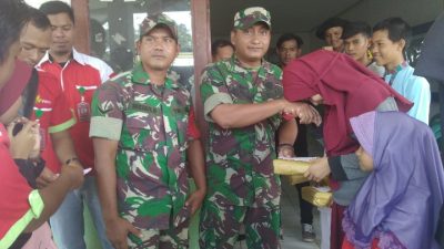 Koramil 03/Sedanau Suport Baksos FKPS Diwilayah Binaannya