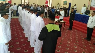 Lantik Kades se Natuna, Hamid Rizal : Hati-hati Gunakan Dana Desa