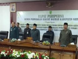 Rapat Pandangan Akhir Fraksi DPRD tentang Ranperda Perubahan RPJPD Natuna 2005-2025