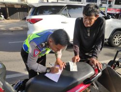 Satlantas Polres Tanjungpinang Tindak Pelanggar One Way