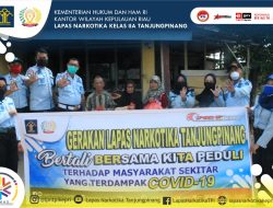 Pandemi COVID-19, Lapas Narkotika Tanjungpinang Gelar Bakti Sosial