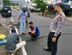 Warga Nilai Pemasangan Pita Penggaduh oleh Polisi di Jalan Wiratno Kurang Tepat