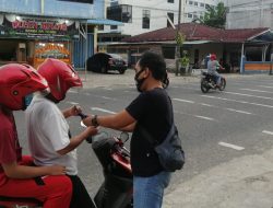 Bagikan Masker, Warga: Terima Kasih GMPK Kepri