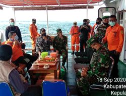 Dandim Natuna Dampingi Kapusdatin Basarnas RI Kunker ke Pulau Laut