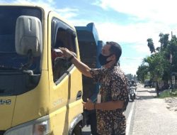 Bagi Masker bersama TNI-POLRI, Budi Darma : Denda Rp 50 Ribu Adalah Pilihan Terakhir