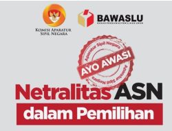 Bawaslu Kirim 5 Nama ASN Lingga ke KASN dalam Kasus Politik Praktis