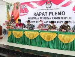 KPU Gelar Pleno Terbuka Penetapan Bupati dan Wakil Bupati Lingga Terpilih