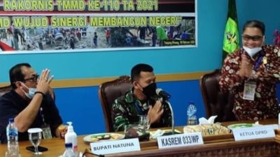 Ketua Komisi II DPRD Natuna Hadiri Rakornis TMMD ke-110 tahun 2021