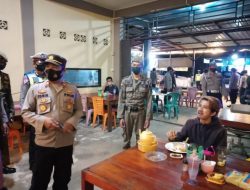 Cegah Covid-19, Polsek Lingga Patroli Gabungan Imbau Protokol Kesehatan