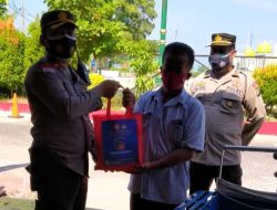 Masyarakat Terdampak PPKM Dapat Sembako dari Polsek Kawasan Pelabuhan Tanjungpinang