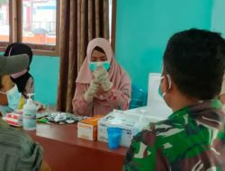 Tim Mobile Vaksinasi Gurindam 12 Kodim 0318/Natuna Sasar Anak Usia 12-17 Tahun