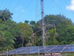 Tower di Desa Belungkur Mati Total