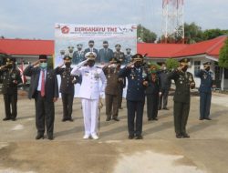 Jarmin Sidik Ikuti Upacara HUT TNI ke-76 Secara Virtual di Lanal Ranai