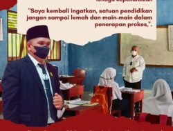 Wan Aris Ingatkan Satuan Pendidikan Jangan Main-main soal Prokes