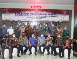 Kesbangpol Lingga Gelar Rakor TIMDU PKS Bersama Dandim 0315/Bintan