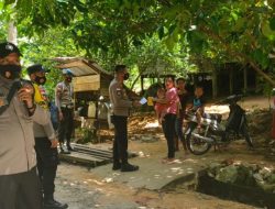 Polsek Bunguran Timur Himbau Pentingnya Prokes dan Vaksinasi kepada Masyarakat