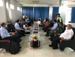 Danlanud Raden Sadjad Ranai Sambut Kedatangan Wamenkeu di Natuna