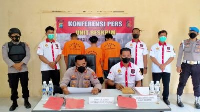 Polsek Lingga Ungkap Kasus Pencurian Kabel PLN