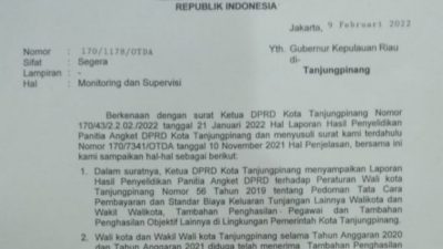 Mendagri Perintah Ansar Ahmad Panggil Rahma Soal TPP ASN