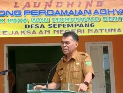 Bupati Harap Kambong Perdamaian Adhyaksa Mampu Selesaikan Masalah Hukum bagi Masyarakat