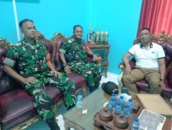 Babinsa Koramil 08/Pulau Laut Silaturahmi dengan Camat Pulau Laut
