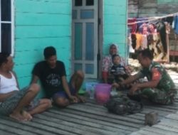 Babinsa Koramil 02/Tarempa Minta Warga Desa Serat Peka Terhadap Situasi Lingkungan